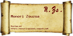 Monori Zsuzsa névjegykártya